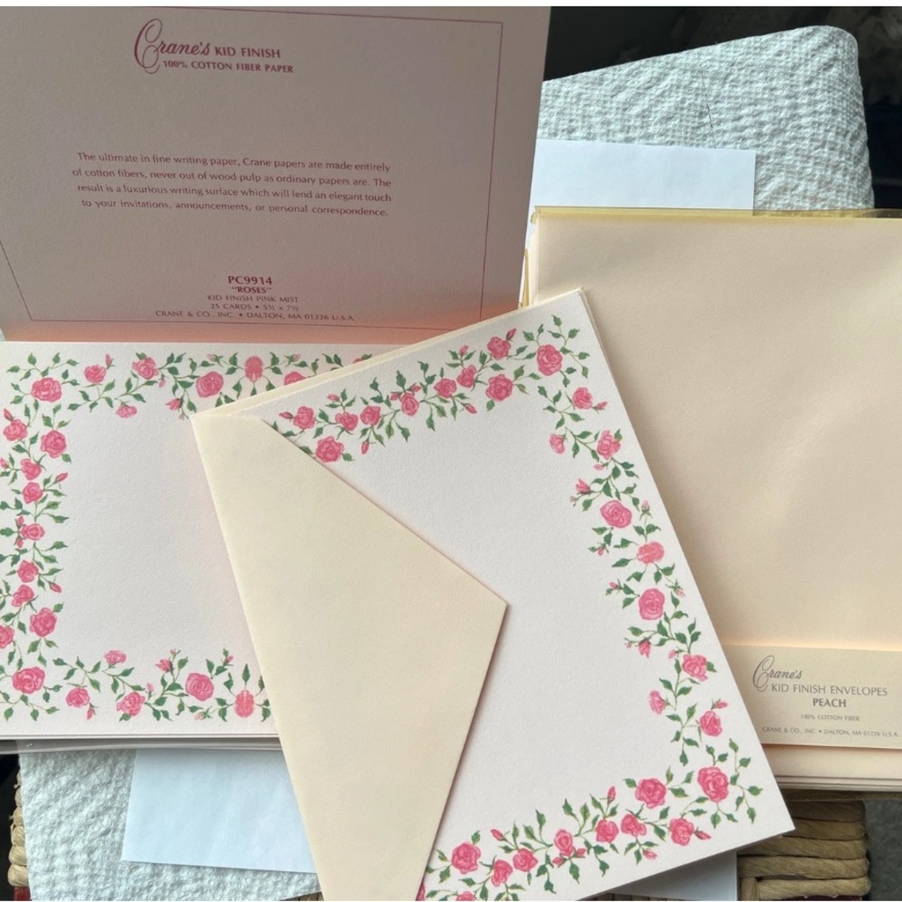 Crane's Floral Stationery Set